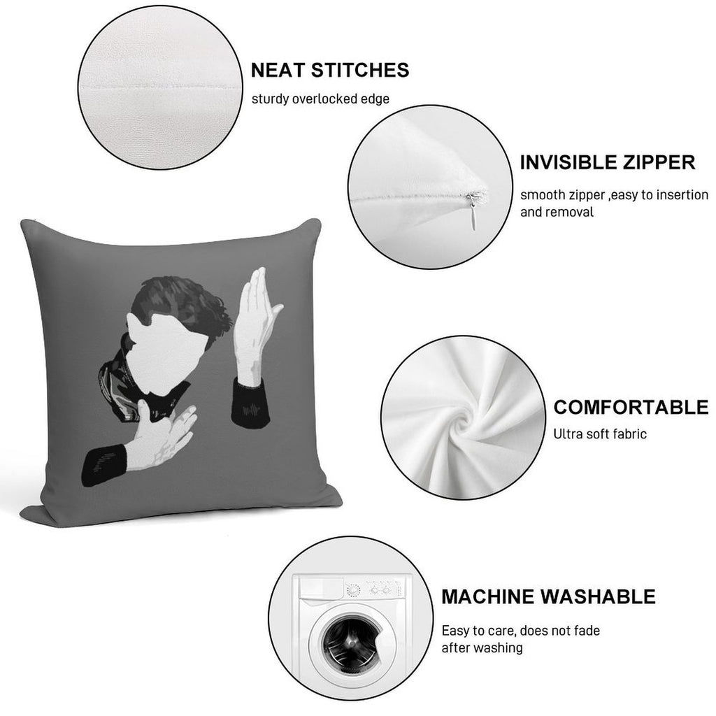 Herovid Soft Washable Throw Pillow