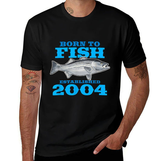 21 Year Old Fisherman Fishing 2004 21st Birthday  Affordable Price T-Shirt