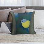 Eastern Yellow Robin Soft Luxury Feel Throw Pillow
