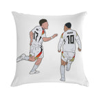 Florian Wirtz & Jamal Musiala Germany Celebration Soft Ultra-Soft Texture Throw Pillow