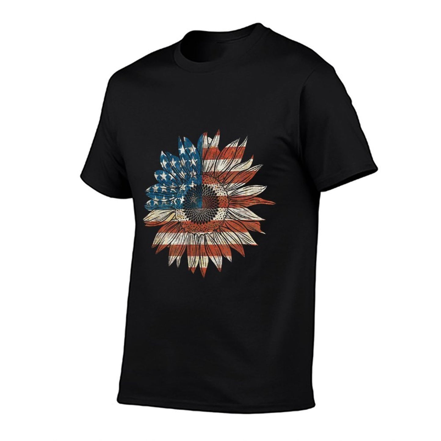 USA As Sunflower Garden Plant  Moisture-wicking T-Shirt