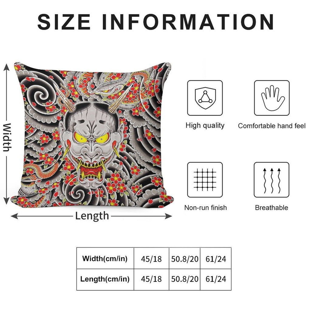 Goro Majima's Hannya  Yakuza 0 Soft Bedroom Essential Throw Pillow