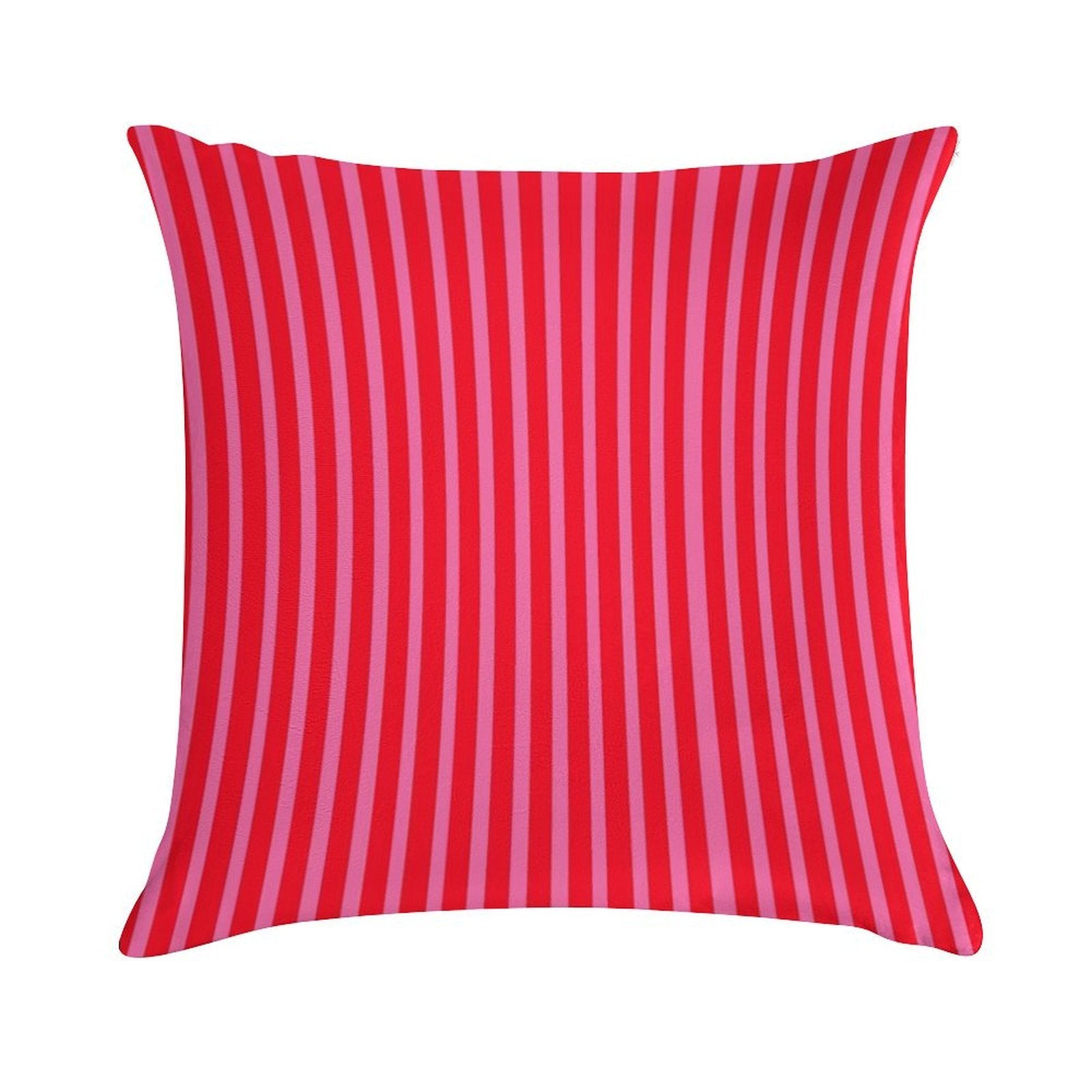 Hot Pink And Red Stripes Soft Ultra-Soft Texture Throw Pillow