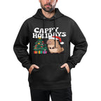 Cappy Holidays Capybara Christmas Casual Wear Hoodie