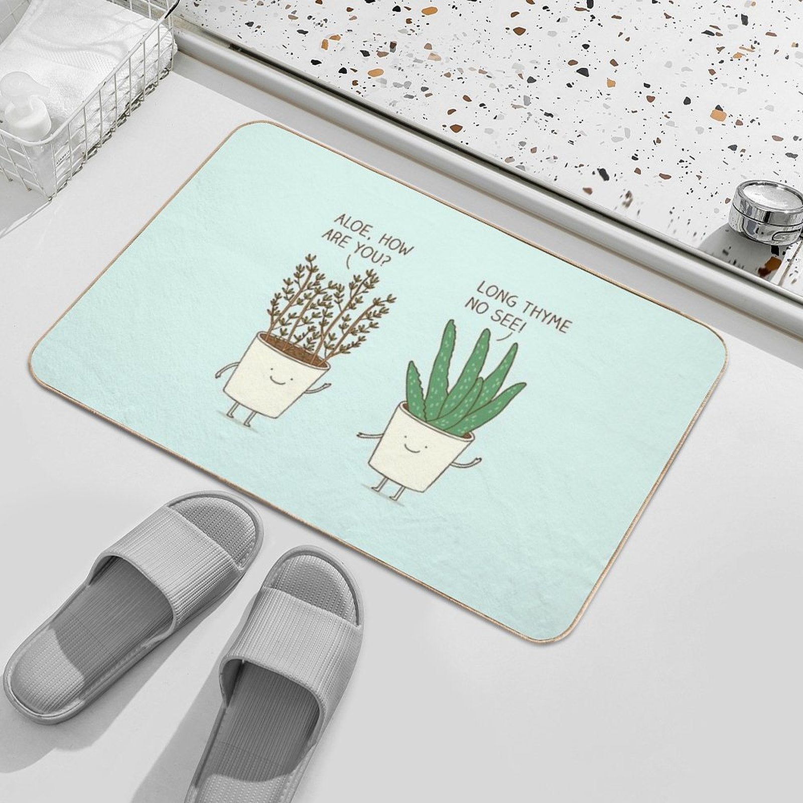 Garden Etiquette  Easy To Clean Bath Mat