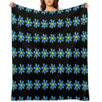 James Daisy Easy Care Throw Blanket