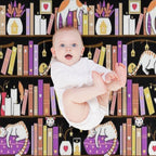 Library Cats - Dreamy Violet Sustainable Throw Blanket