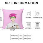 Kusuo And His Coffee Jelly Soft Shrink-Resistant Throw Pillow