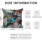 Colibri Des Vignes, Hummingbird, Colibri, Lea Roche Paintings Soft Luxury Feel Throw Pillow