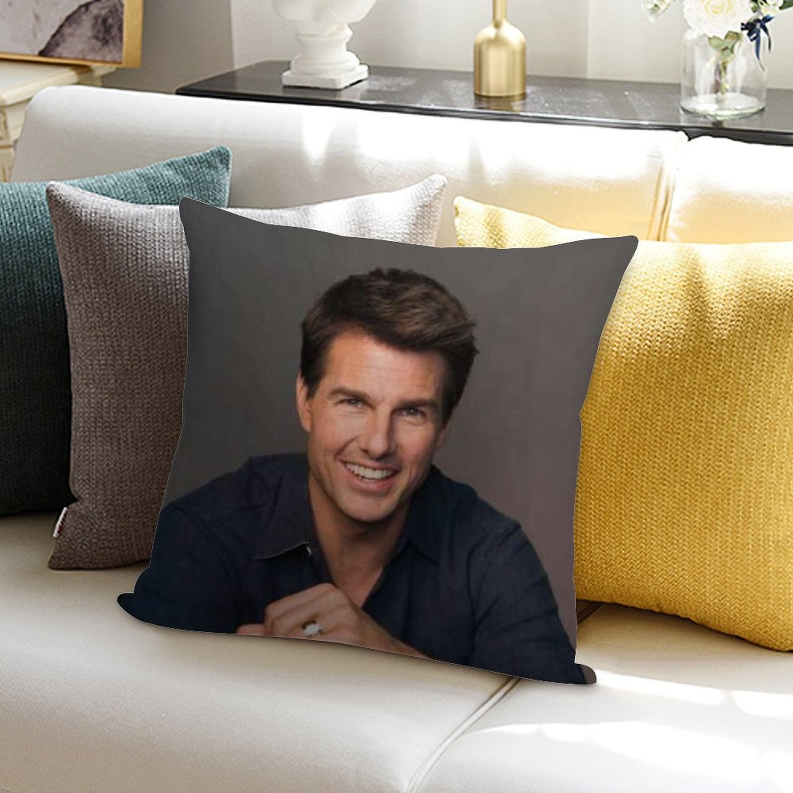 Handsome Actor Soft Skin-Friendly Throw Pillow