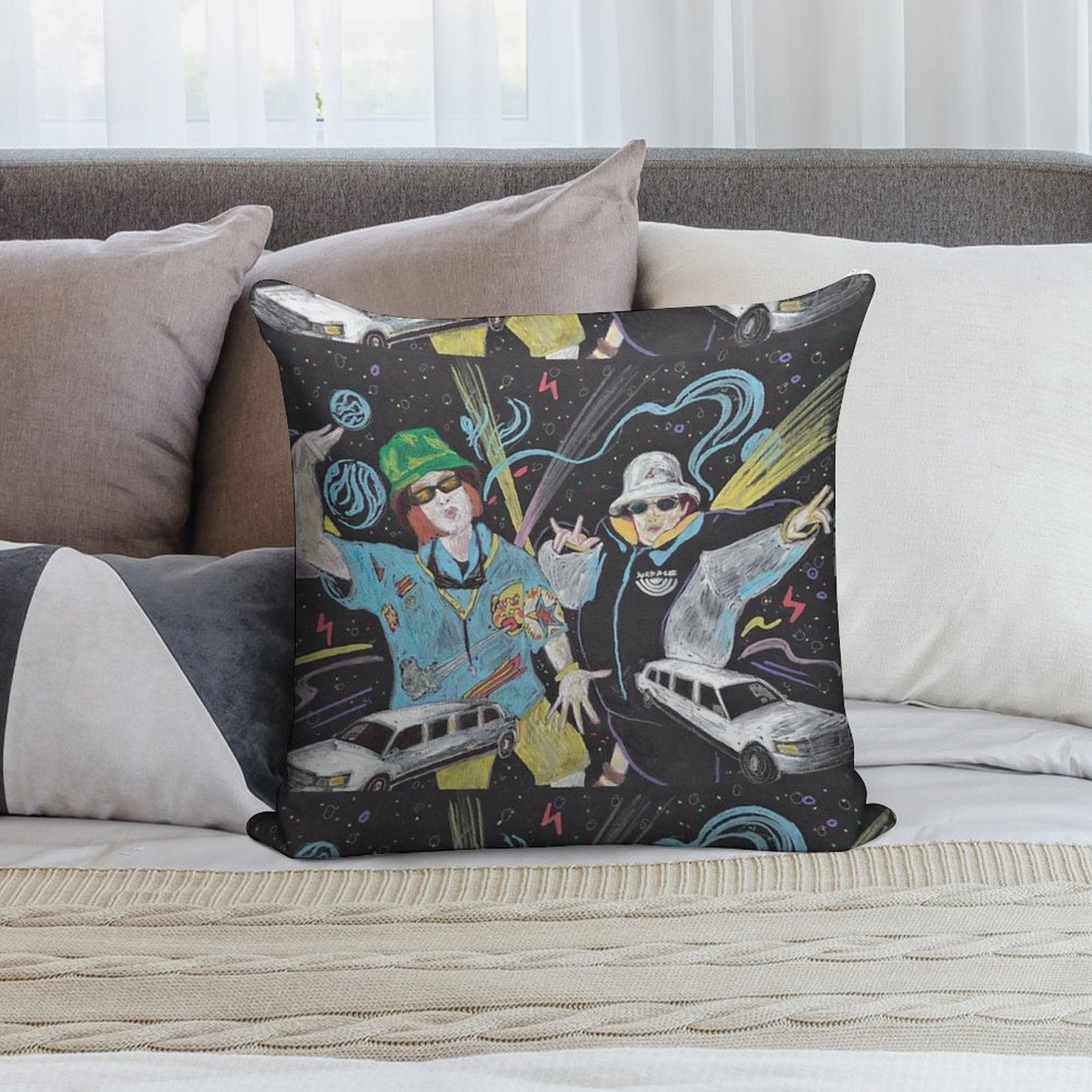 Kevin And Perry Go Large Soft Fade-Resistant Throw Pillow