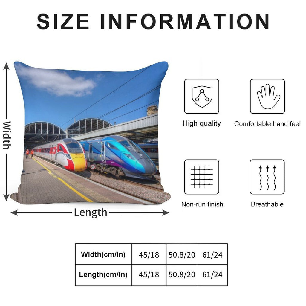 Newcastle Rail Future Soft High-Density Material Throw Pillow