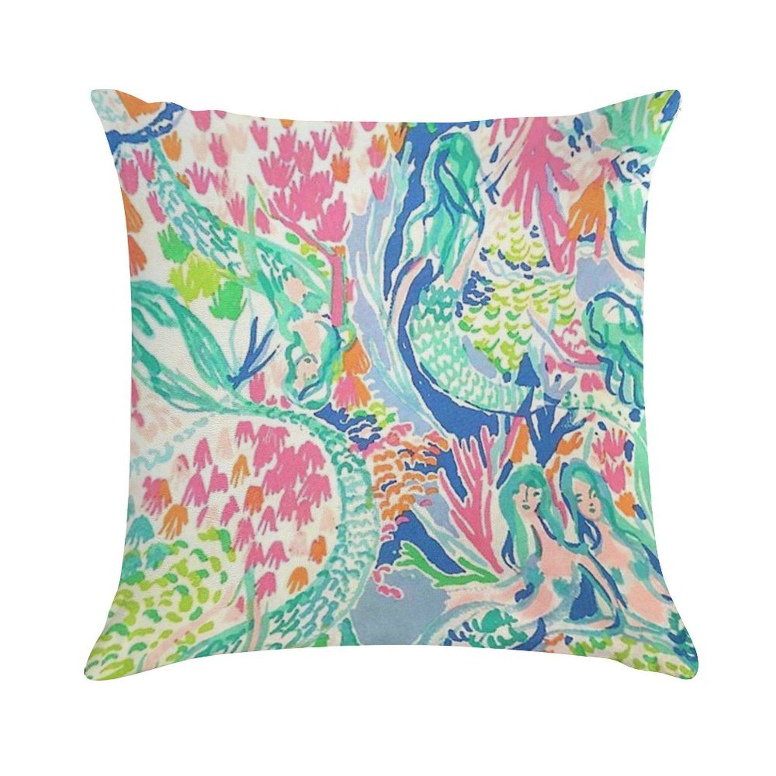FIVE MERMAIDS Soft Gift Ready Throw Pillow