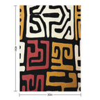 African Mudcloth All-season Throw Blanket