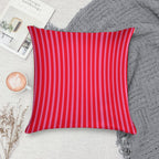 Hot Pink And Red Stripes Soft Ultra-Soft Texture Throw Pillow