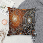 Ancestral Connections IV Contemporary Aboriginal Art That Conveys Spirituality And Connection to The Land Soft Washable Throw Pillow