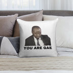 You Are Gae Meme Uganda Gay Rights Interview Viral Video Soft Home Decor Throw Pillow