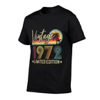 Limited Edition Vintage 1972 50th Birthday Gift 50 Years Old  Lightweight T-Shirt