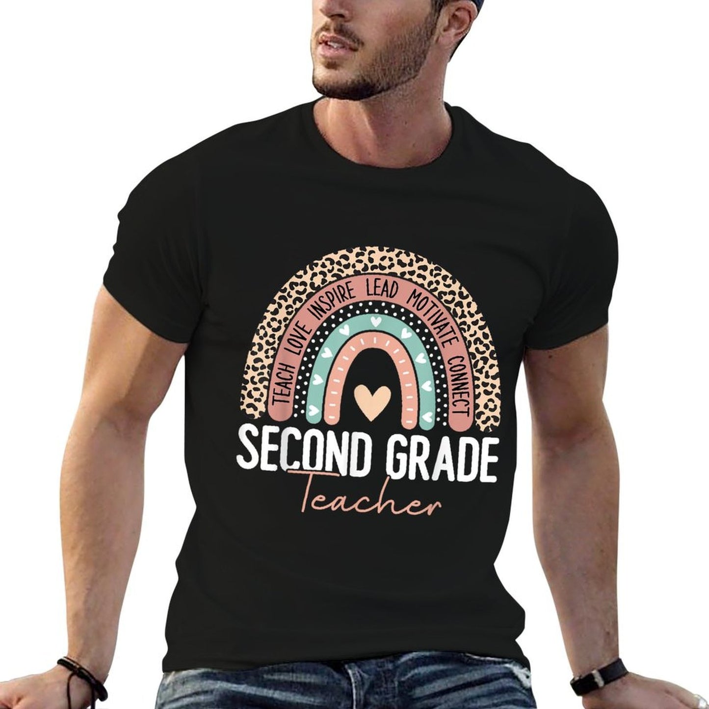 Second Grade Teacher Rainbow Team 2nd Grade Squad Women  Lightweight T-Shirt