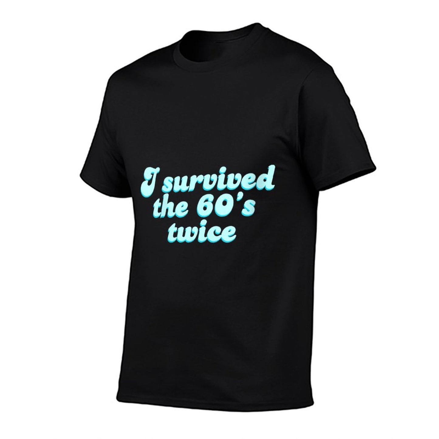 Womens I Survived The 60's Twice - 70th Birthday  Rolled Sleeves T-Shirt