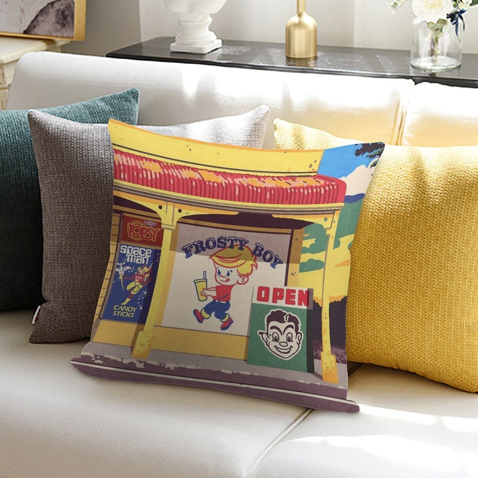 Shop, Bro Soft Anti-Pilling Throw Pillow