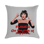 Flames! On The Side of My Face - Clue - Mrs. White Soft Luxury Feel Throw Pillow