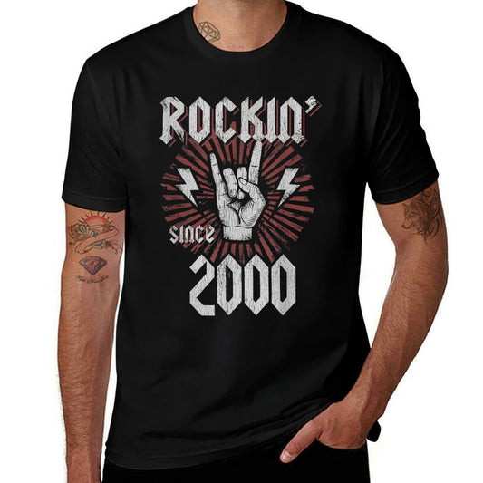 Rockin Since 2000 21 Year Old Rocker 21st Birthday Comfortable T-Shirt