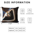 Alpha Romeo Hood Ornament Soft Short Plush Fabric Throw Pillow