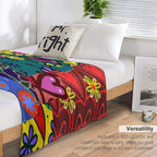 Graphic Design Pacthwork Pattern Anti-pilling Throw Blanket
