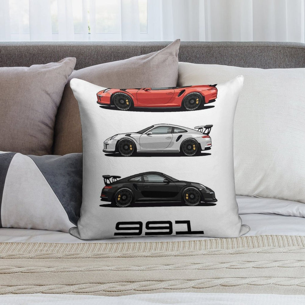 New Classics 991 GT3 RS Trio Soft Decorative Cover Throw Pillow