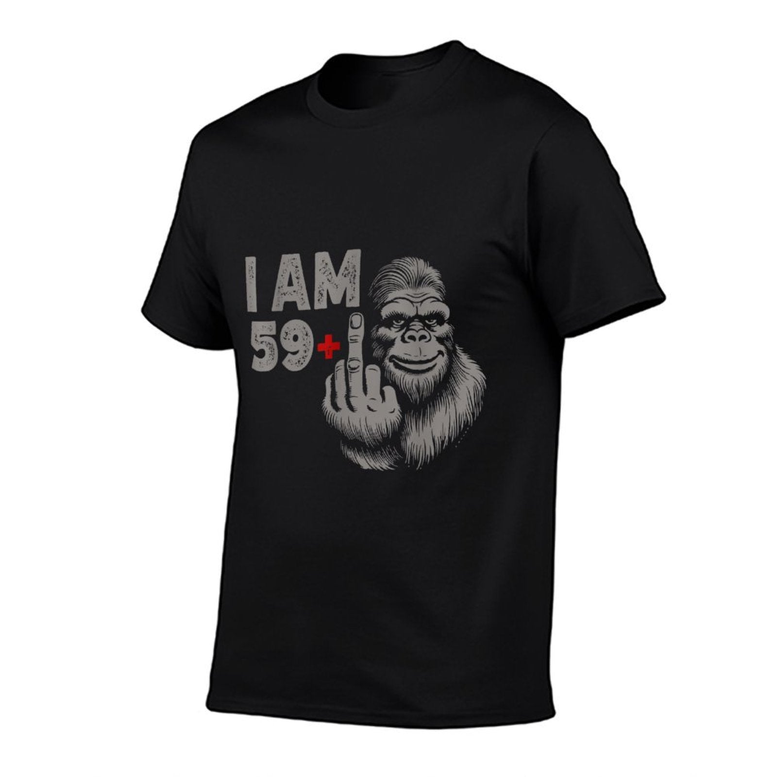 I Am 59 Plus Bigfoot Sasquatch Funny 60th Men's Birthday  Tagless Design T-Shirt