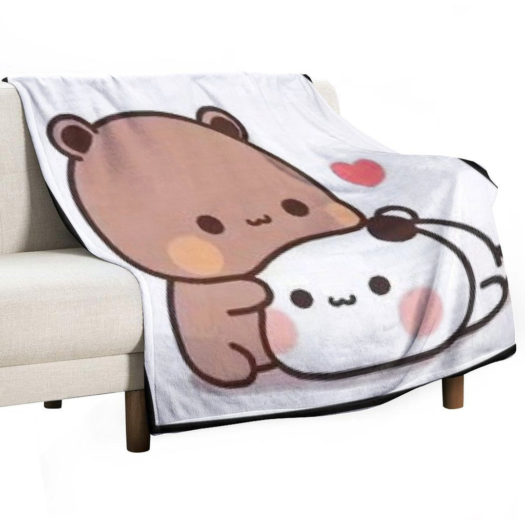 Milk And Mocha Together Comfort Throw Blanket