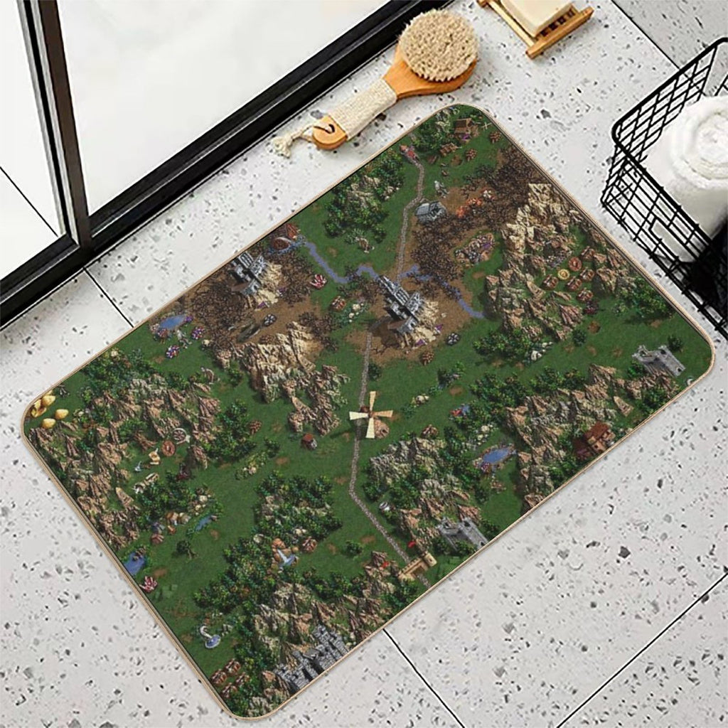 Heroes Of Might And Magic III Map  Non-Slip Bath Mat