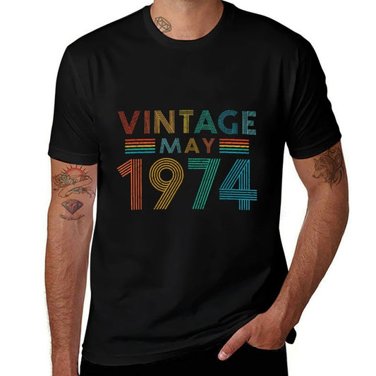 1974 Vintage May 50th Birthday  Affordable Price T-Shirt