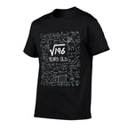 Birthday Design For Physics  Science Lovers 14th Birthday Square Root of 196 14 Years Old Unisex Black  Rolled Sleeves T-Shirt