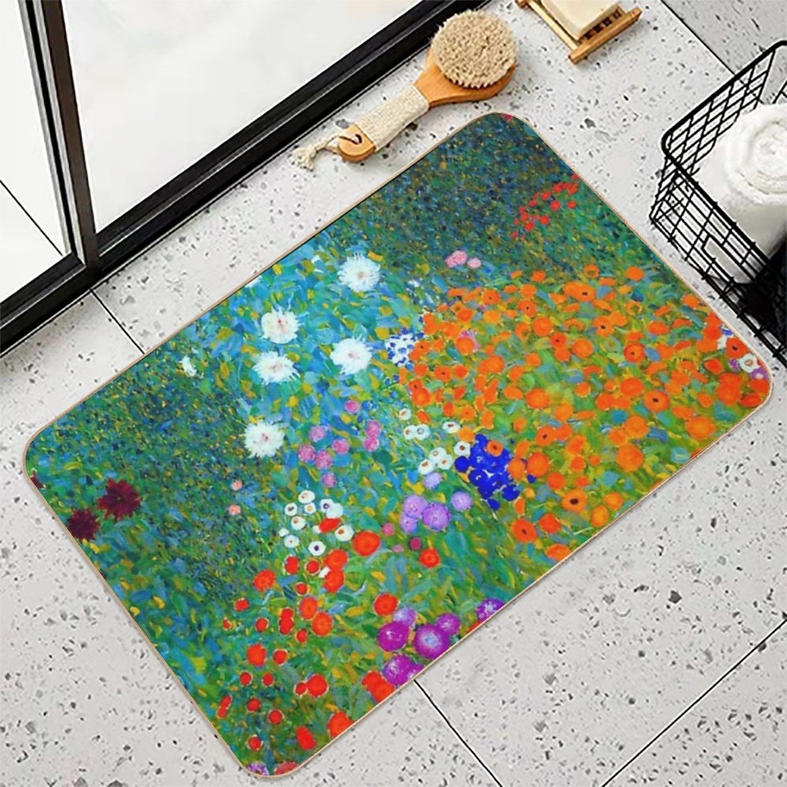 Gustav Klimt - Flower Garden  Multi-Purpose Bath Mat