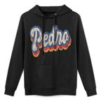 Pedro Personalized Name Custom Lettering 70s Colorfast Hoodie
