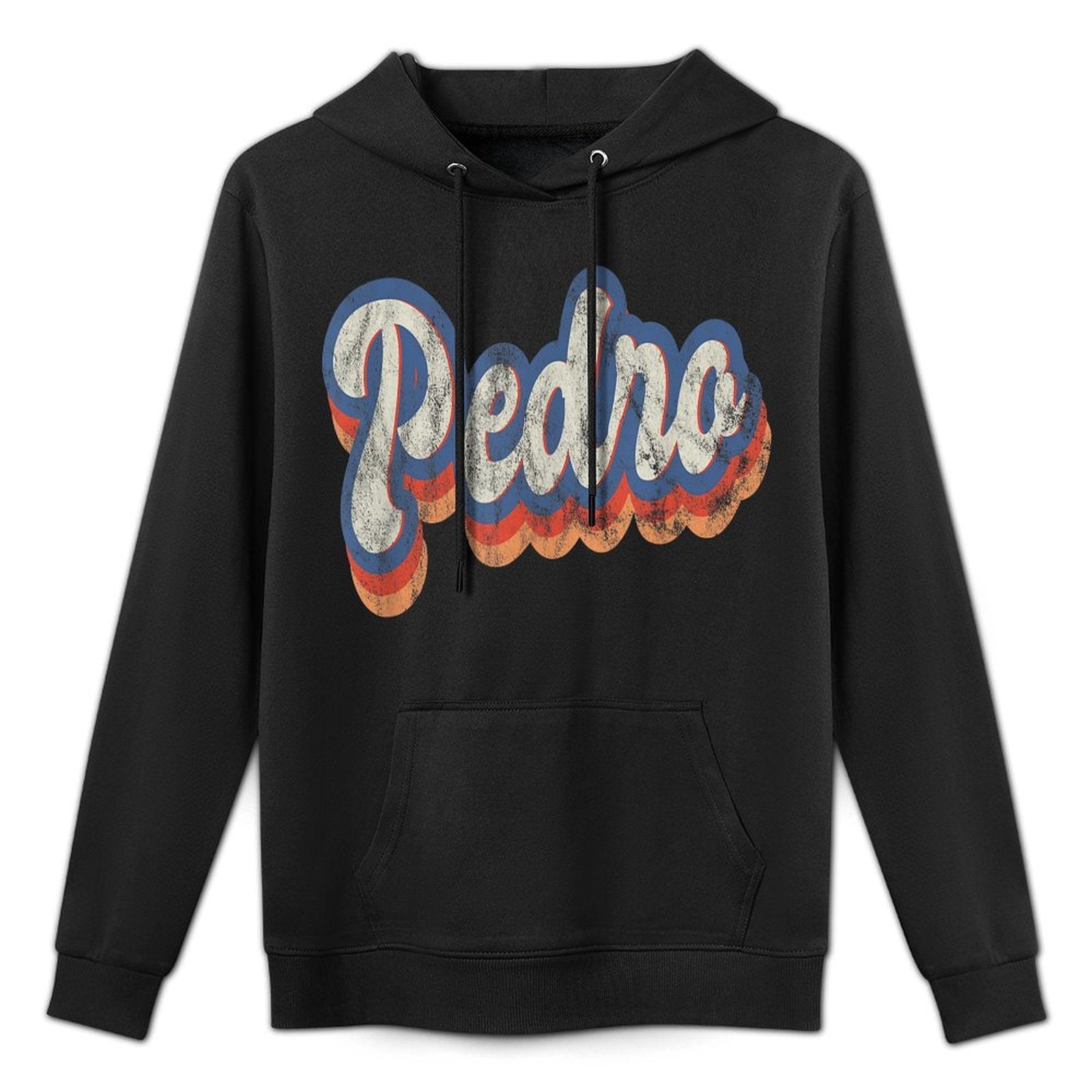Pedro Personalized Name Custom Lettering 70s Colorfast Hoodie