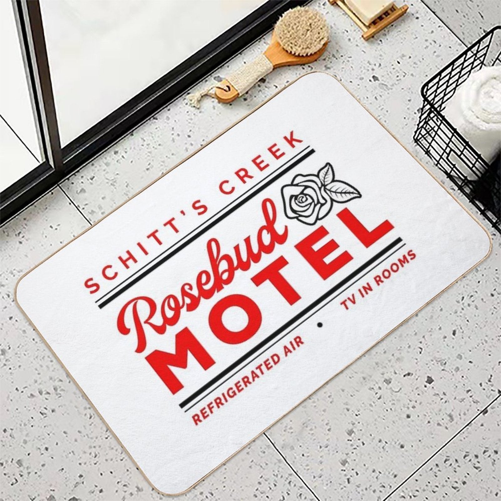 Rosebud Motel  Slip-Resistant Bath Mat
