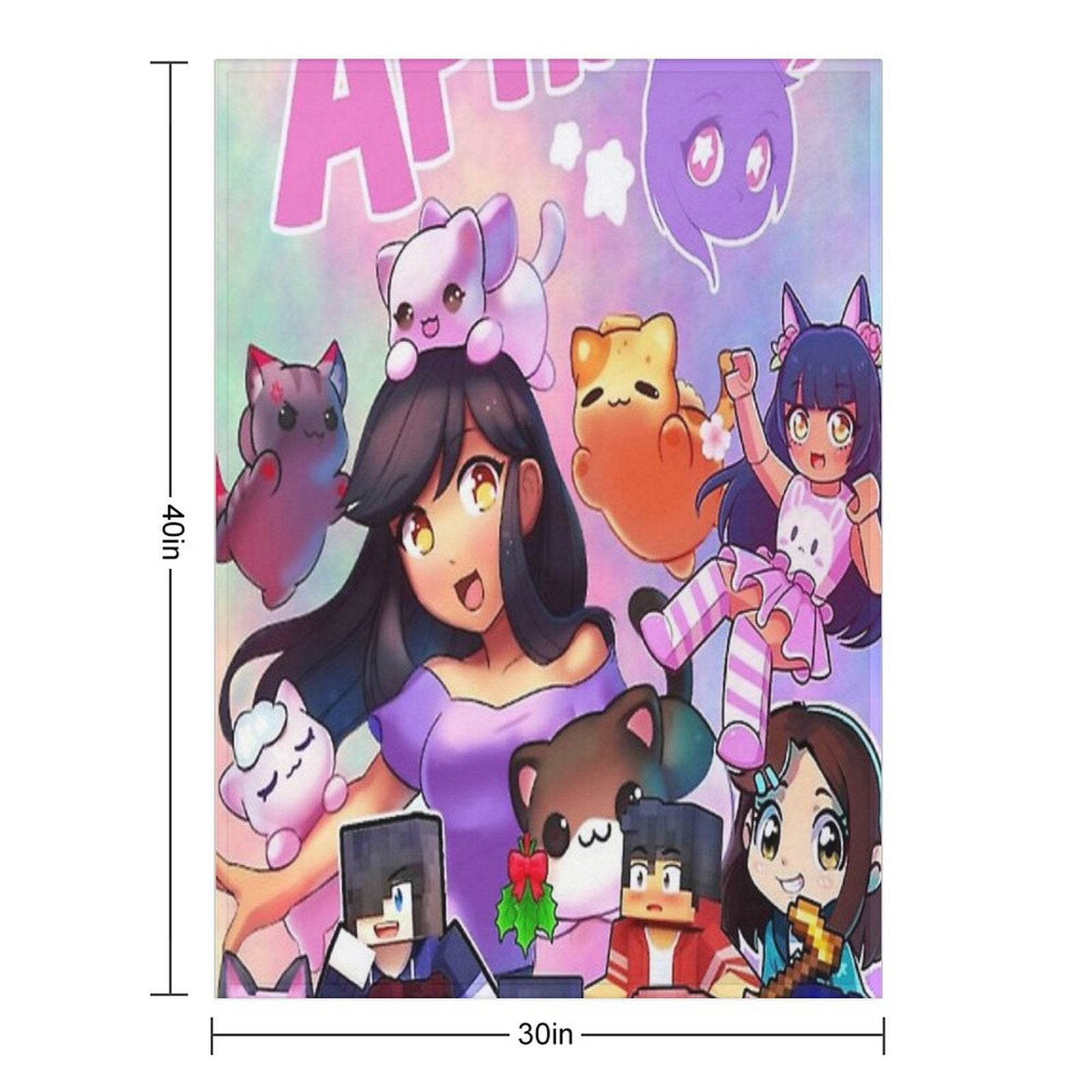 Aphmau Art Poster Classic Poster Wrinkle-free Throw Blanket