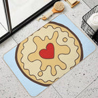 Jammy Dodger British Biscuit  Eco-Friendly Bath Mat