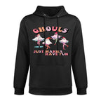Ghouls Just Wanna Have Fun Retro Halloween Christmas Girls Versatile Streetwear Hoodie