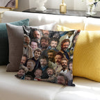 Michael Sheen Photo Collage Soft Short Plush Fabric Throw Pillow