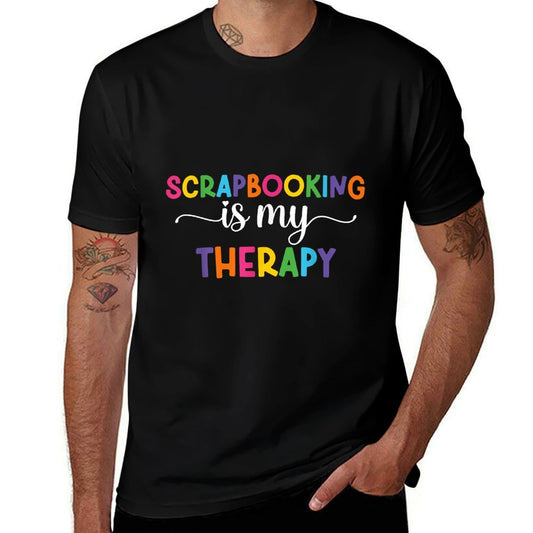 Scrapbooking Is My Therapy Funny Scrapbooker Scrapbook  Stretchy T-Shirt