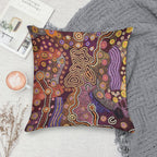 Australian Aboriginal Art Soft Bedroom Essential Throw Pillow