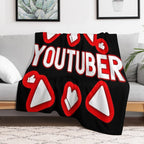 YouTuber Splash Design Velvety-soft Throw Blanket