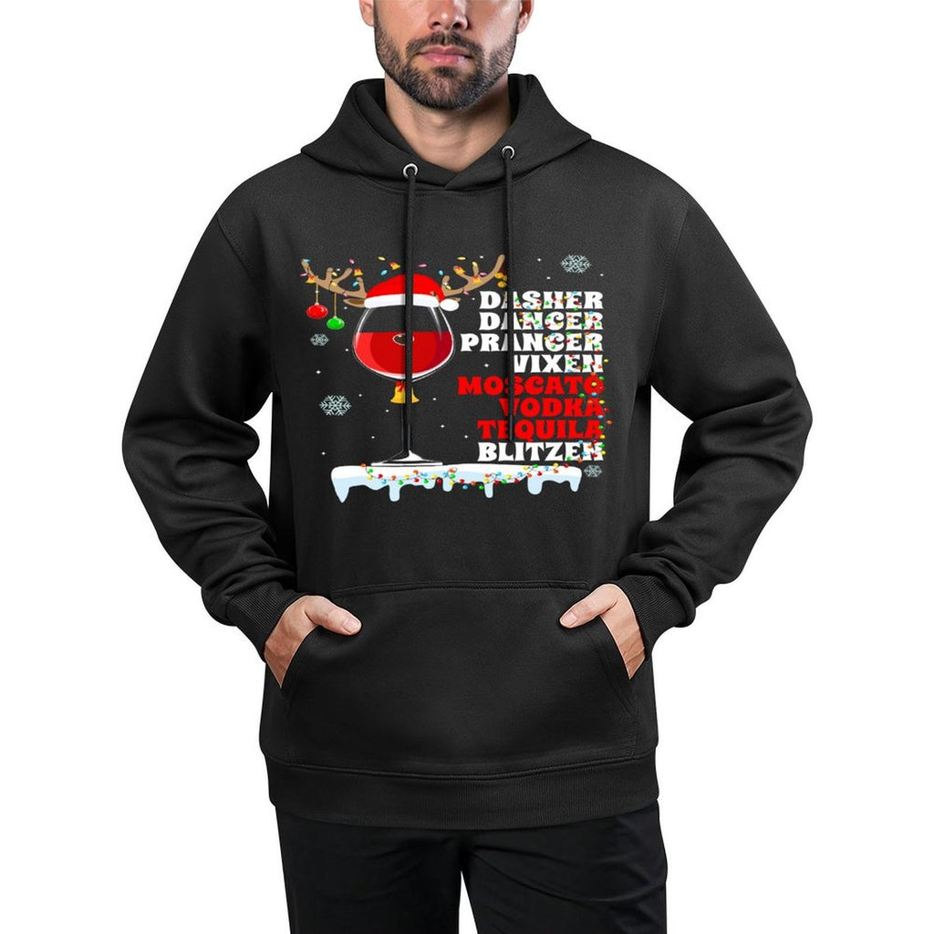Dasher Dancer Prancer Vixen Moscato Vodka Tequila Blitzen All-Day Comfort Hoodie