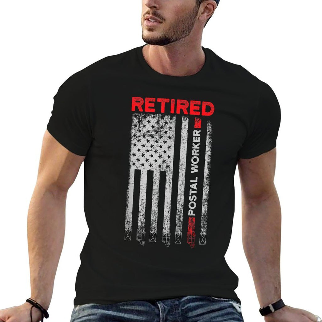 Retired Postal Worker Achieved Mailman Retirement  High-quality Stitching T-Shirt