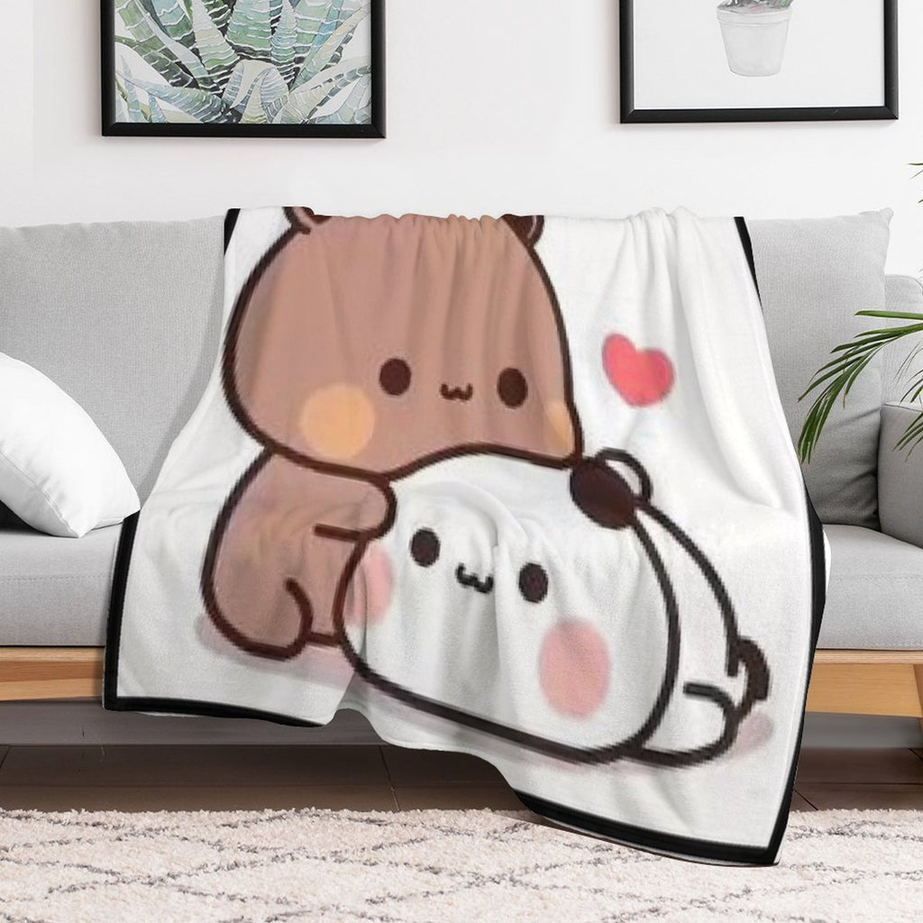 Milk And Mocha Together Comfort Throw Blanket