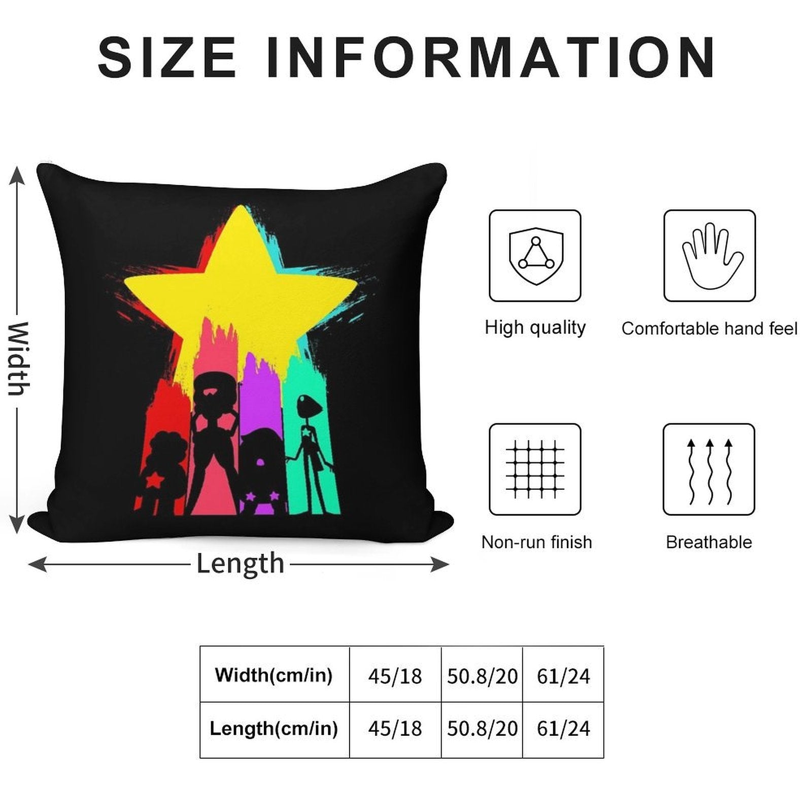 Steven Star Soft Ultra-Soft Texture Throw Pillow